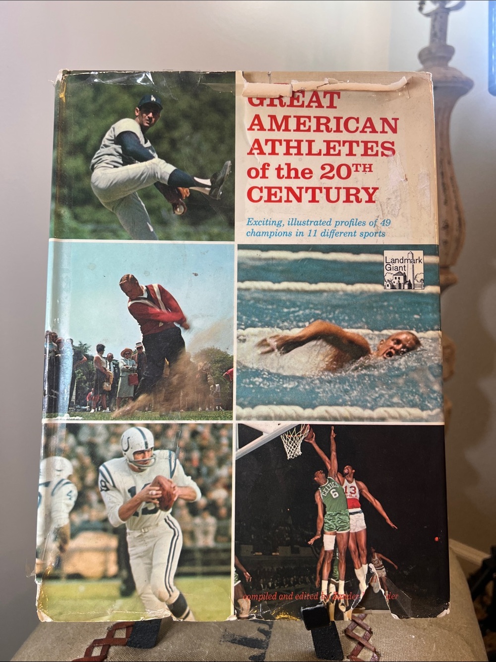 Vintage 1966Great American Athletes of the 20th Century Hardcover w/dust jacket
